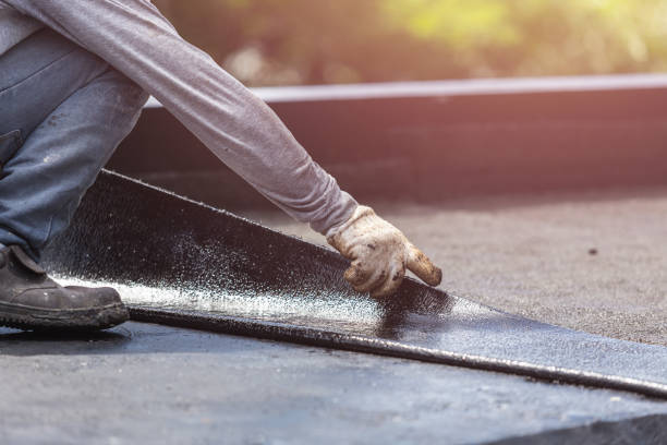 Professional Exterior Waterproofing technician working in Morton, IL